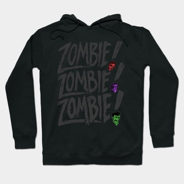 Zombie Zombie Zombie Hoodie by nickv47